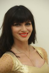 Scarlet Williams at Alludu Seenu Audio Launch